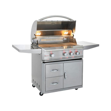 Blaze Professional LUX 34-Inch 3-Burner Propane Gas Grill With Rear Infrared Burner - BLZ-3PRO-LP